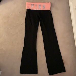 PINK Victoria Secret full length flare yogas pants